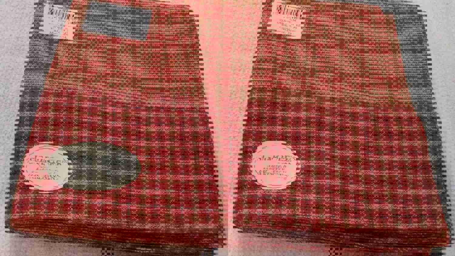 Park Designs Sugar Creek Red Swag Pair, 72x36 Inches, Plaid Cotton Country Farmhouse