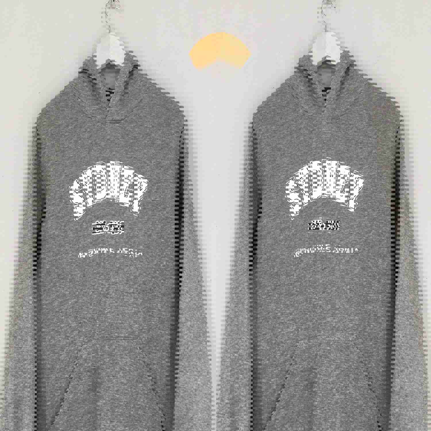 Vintage Sydney Gray Hoodie Sweatshirt - Size XS, Fits Like M