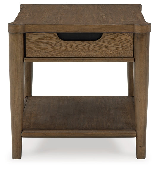 Elegant Roanhowe Rectangular End Table by Ashley Express