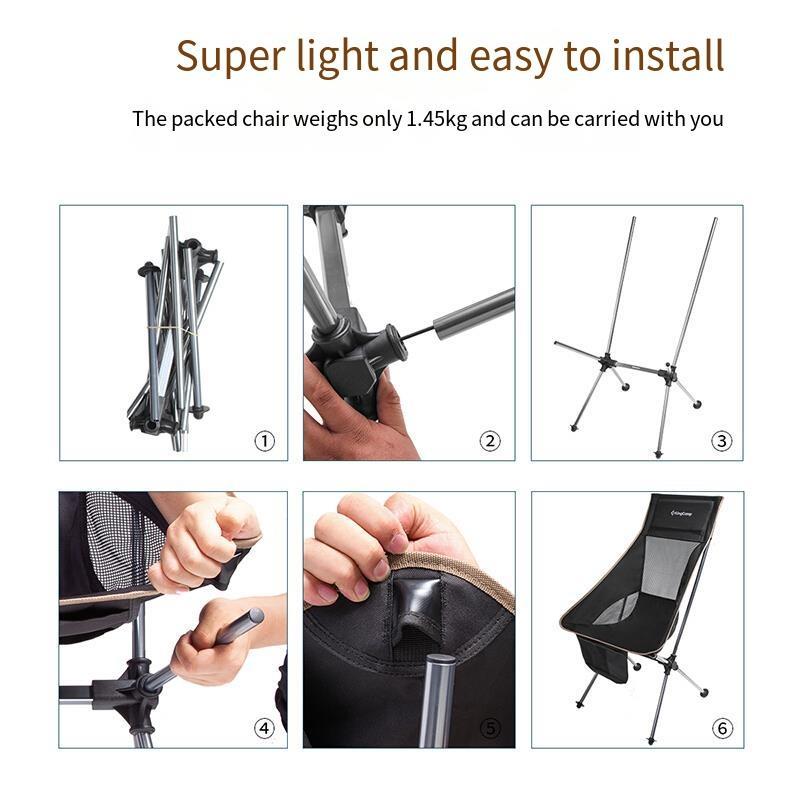 Ultra-Lightweight Aluminum Folding Chair for Outdoor Adventures