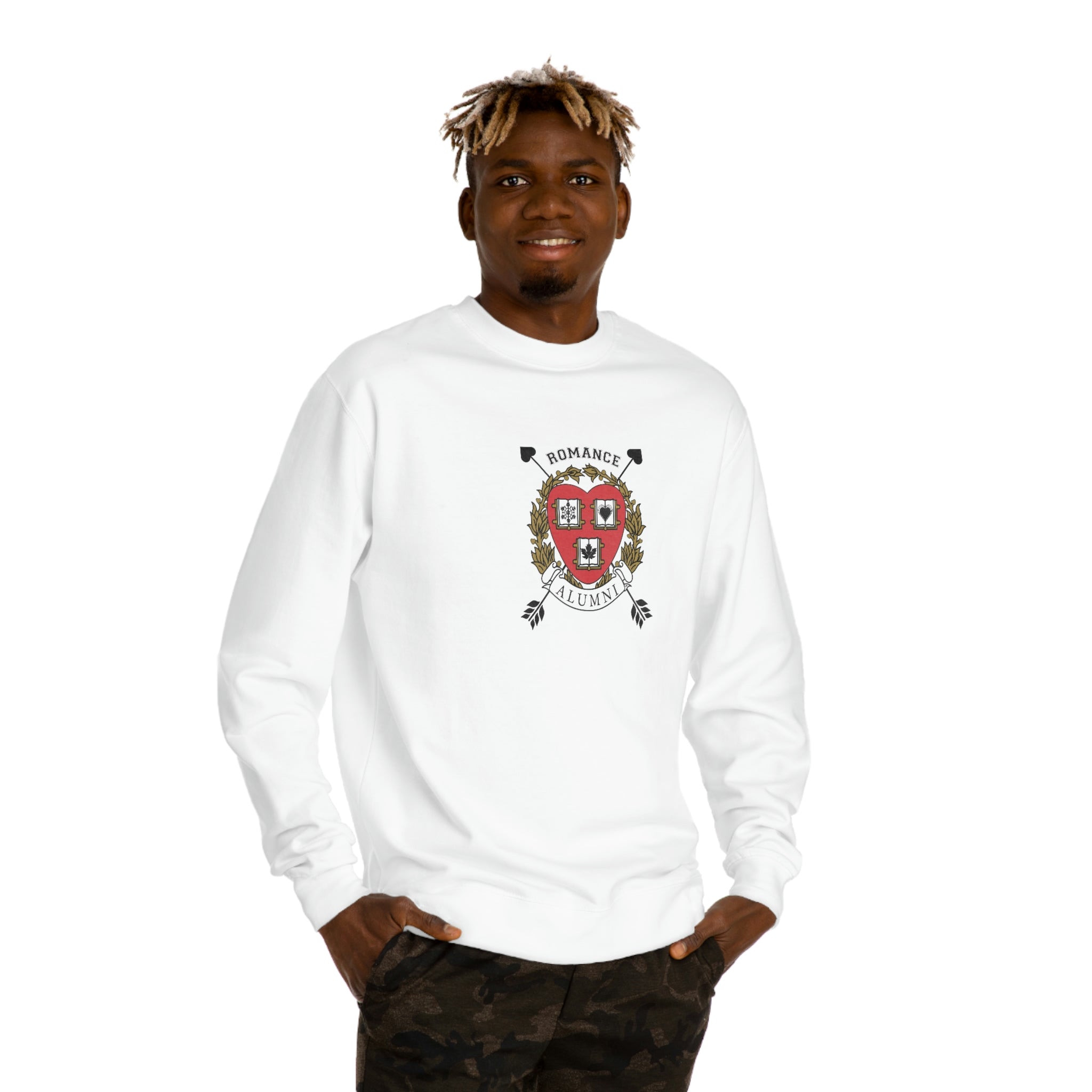 Arrow Crest Alumni Sweatshirt - Comfortable Crew Neck