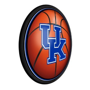 Kentucky Wildcats Basketball Round Slimline LED Lighted Wall Sign