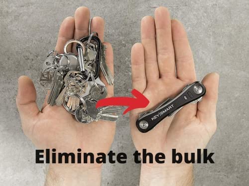 KeySmart Pro - Advanced Smart Key Organizer with Tile Tracker & LED Light