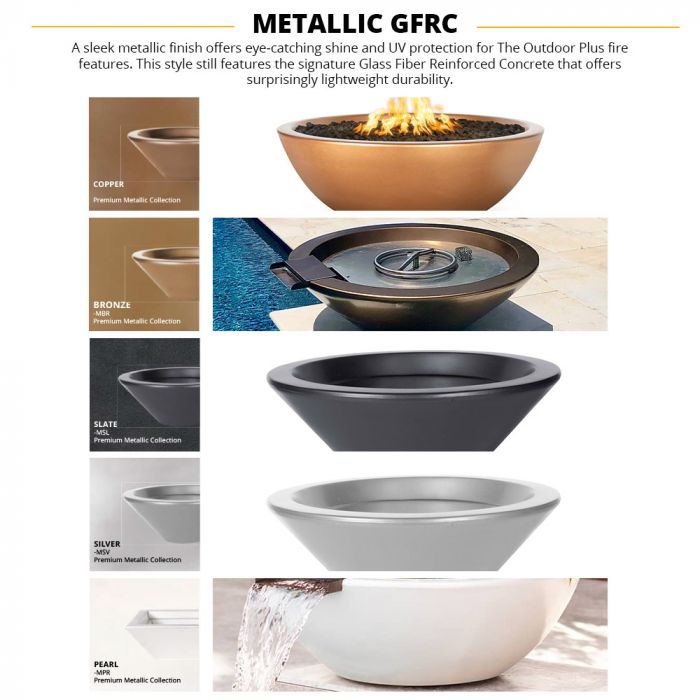60" Angelus Rectangle Concrete Gas Fire Pit