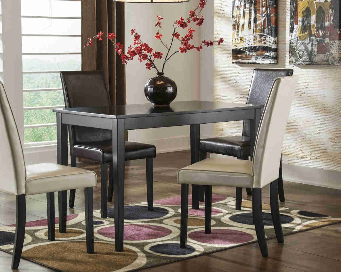 Contemporary Kimonte Rectangular Dining Table by Ashley Express