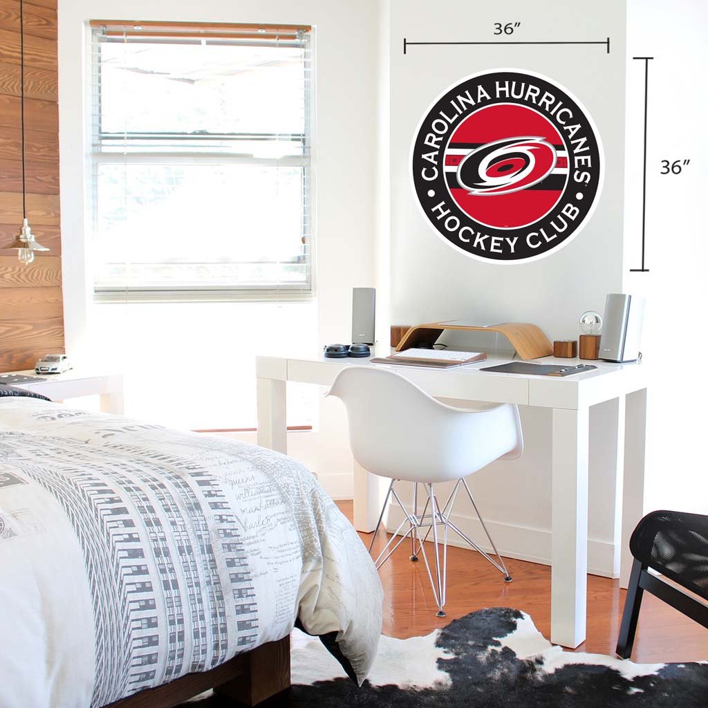 Carolina Hurricanes Fan Wall Decal, 36" Diameter