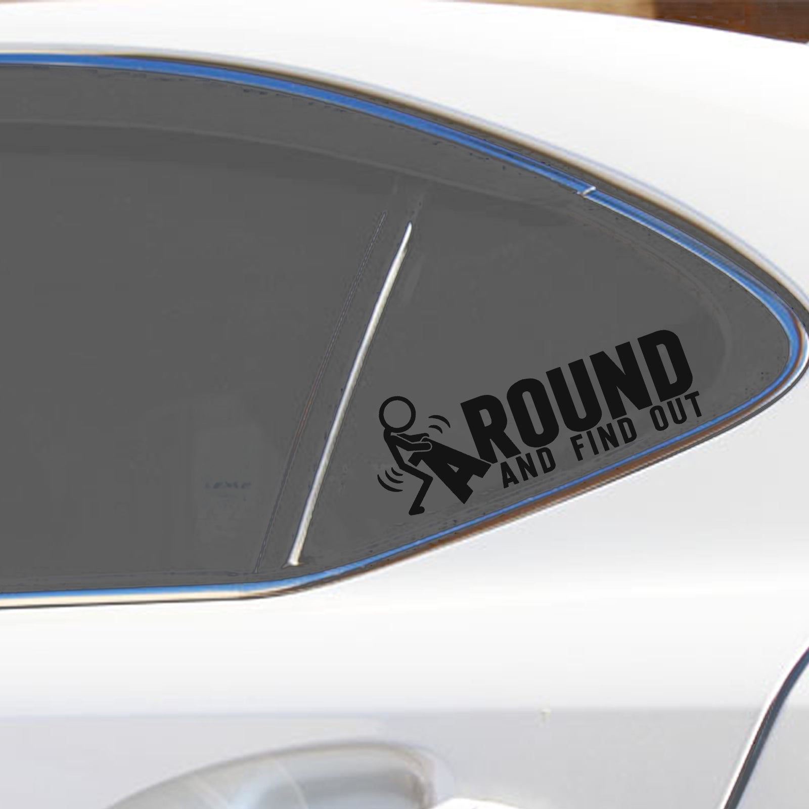 Xotic Tech FAFO JDM Car Window Decal, 3-Piece Reflective Vinyl Sticker Set