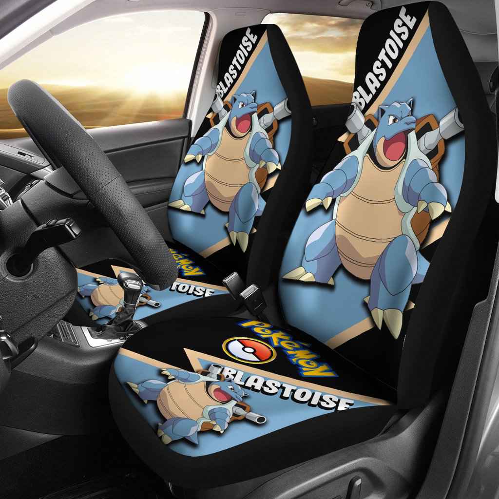 Custom Blastoise Anime Pokemon Car Seat Covers