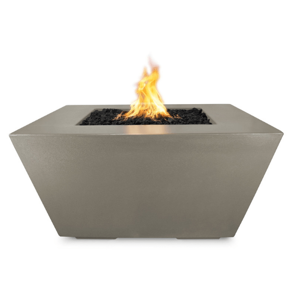 Stylish Outdoor Concrete Fire Pit with Propane Storage