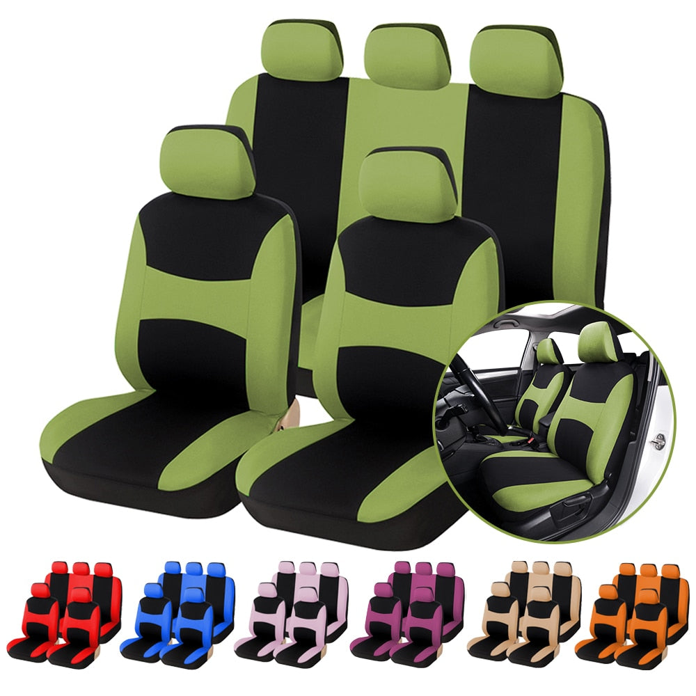 Universal Car Seat Cover Set with Airbag Compatibility