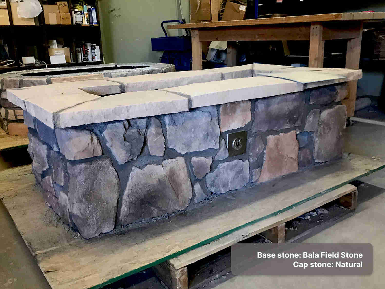 Customizable Outdoor Stone Gas Fire Pit