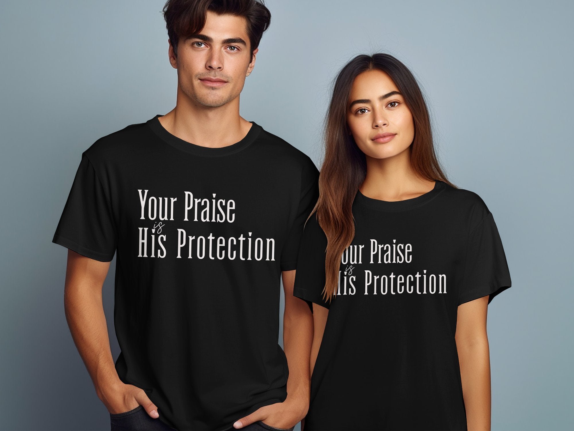 Faith-Inspired Clothing - Praise is His Protection, Unisex Christian Apparel