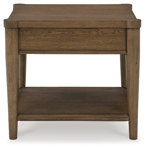 Elegant Roanhowe Rectangular End Table by Ashley Express