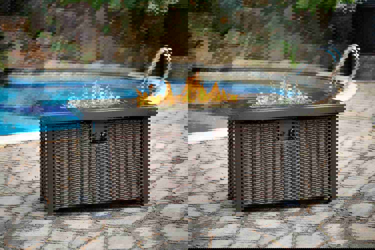 52" Rectangular Gas Fire Pit Table with CSA Certification