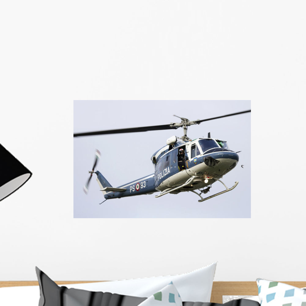 Agusta Bell 212 Italy's Right Profile Vinyl Wall Decal