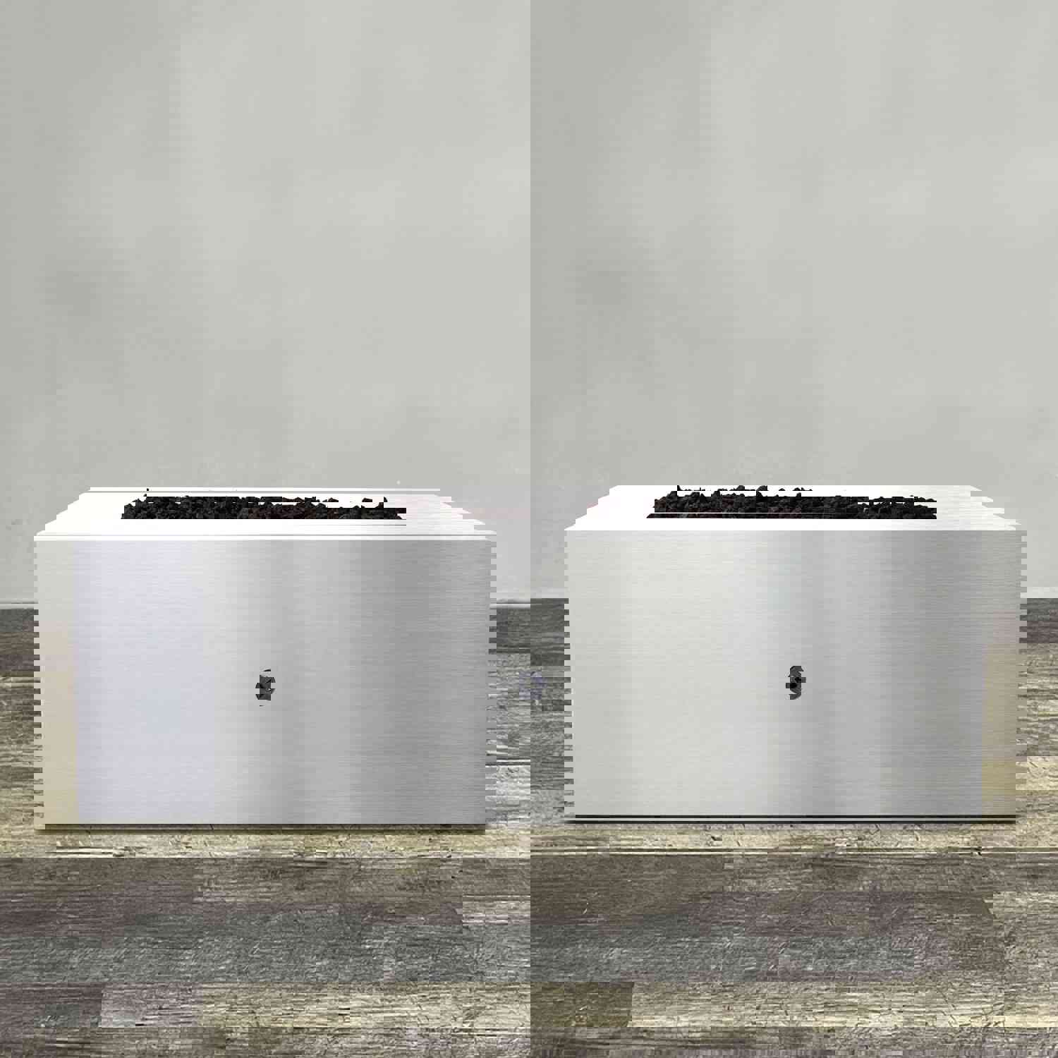 Starfire Designs Gravity 60 x 32 Rectangle Stainless Steel Gas Fire Pit