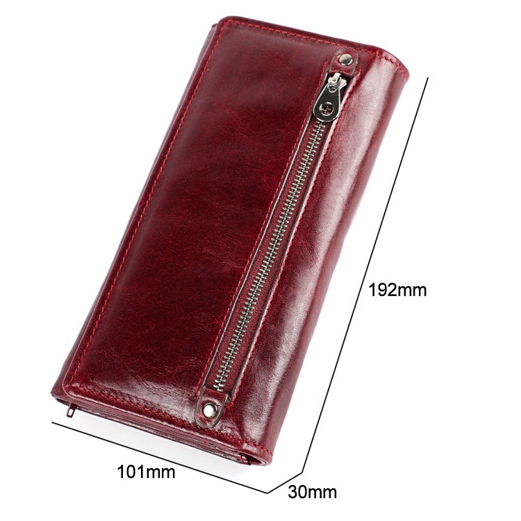 Rustic RFID-Blocking Genuine Leather Wallet for Men