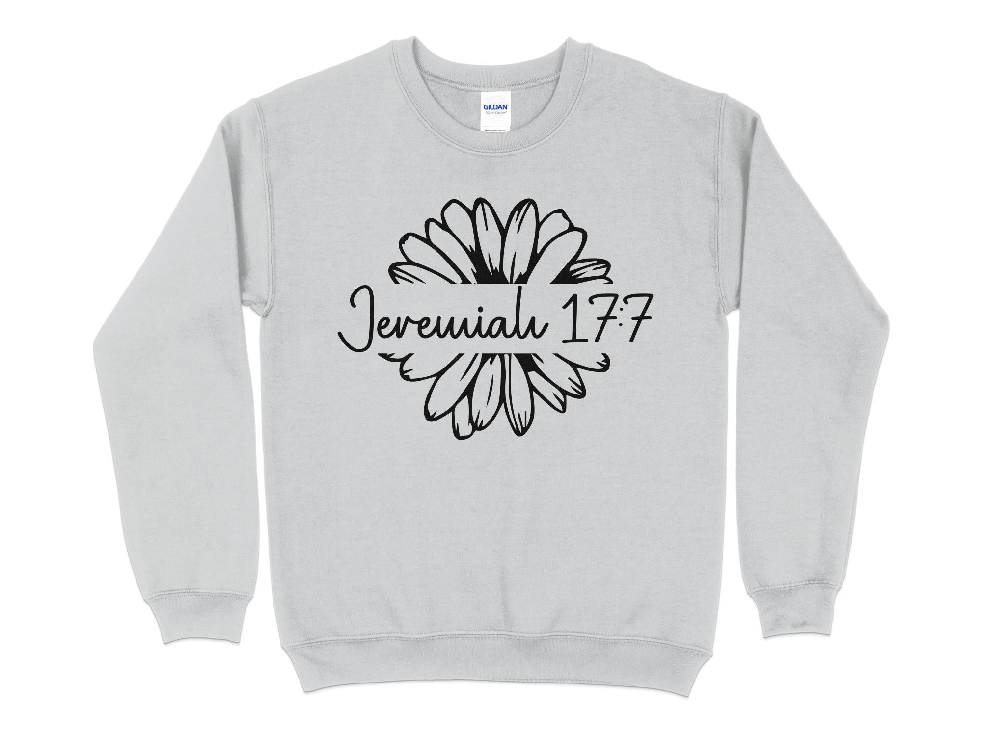 Inspirational Jeremiah 17:7 Floral Unisex Sweatshirt