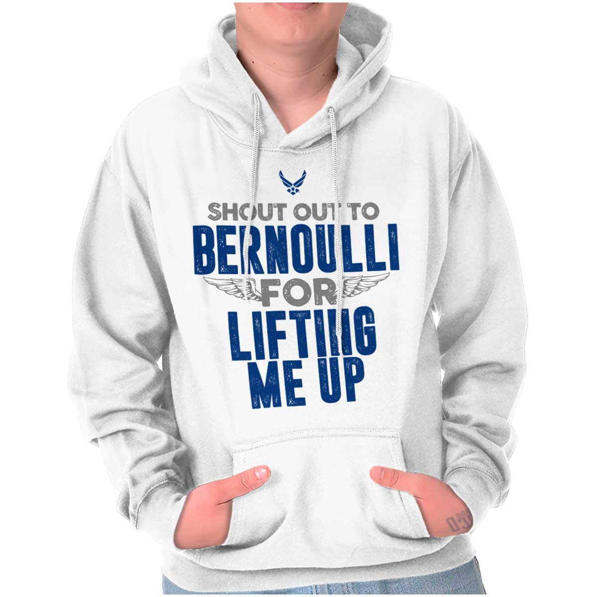 Patriotic Air Force Drawstring Hoodie