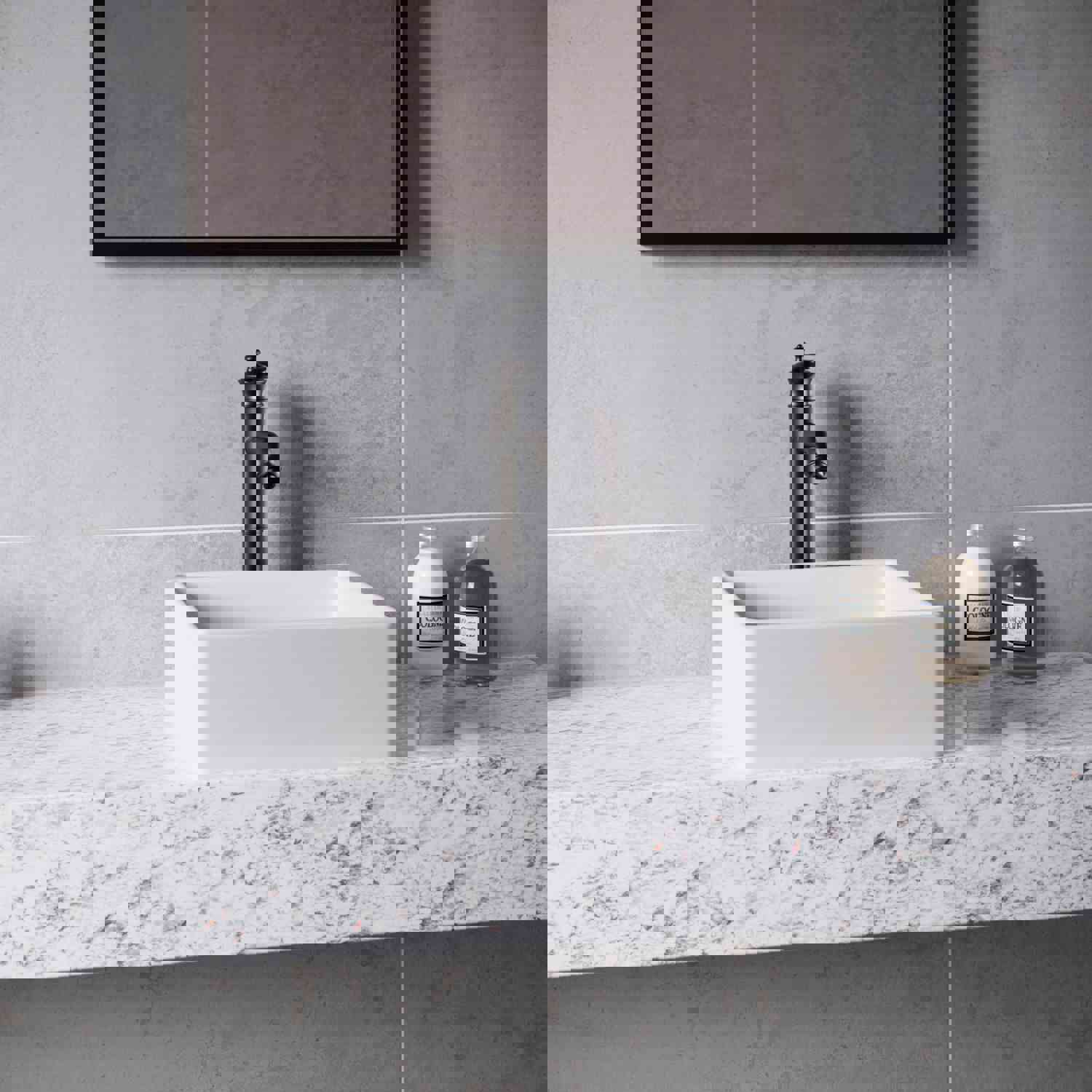 Karran Vineyard Matte Black Bathroom Vessel Faucet, 1.2 GPM, Lead-free Brass