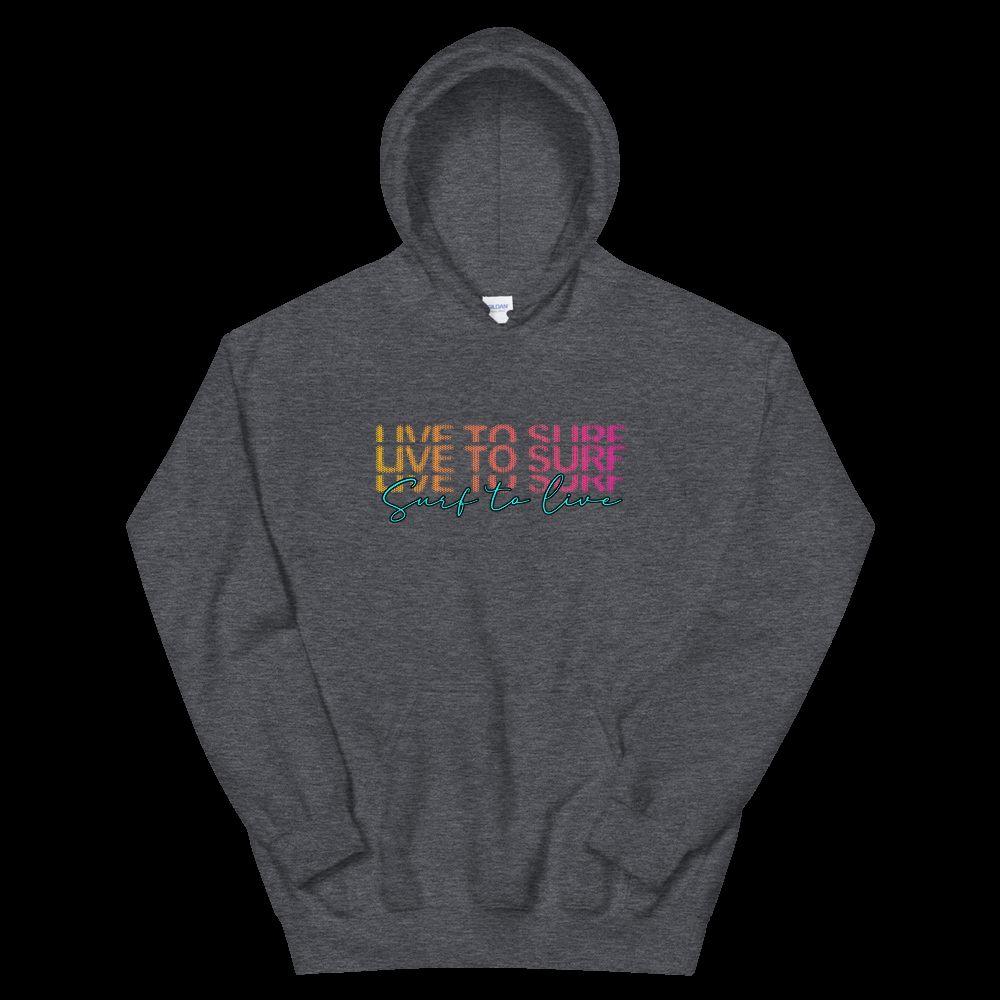 Cozy & Stylish Live to Surf Unisex Hoodie