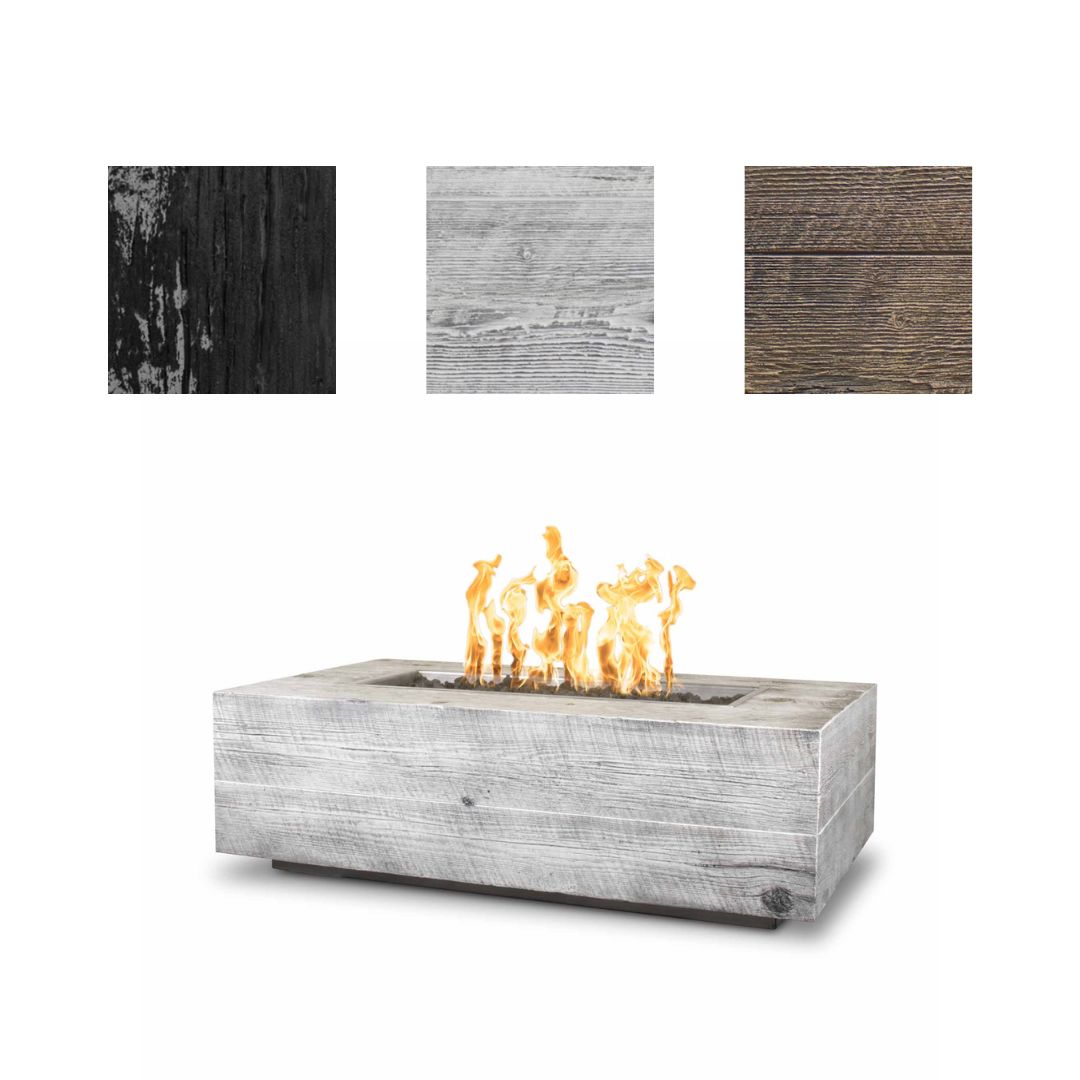 Coronado Wood Grain Gas Fire Pit - Modern Outdoor Heating
