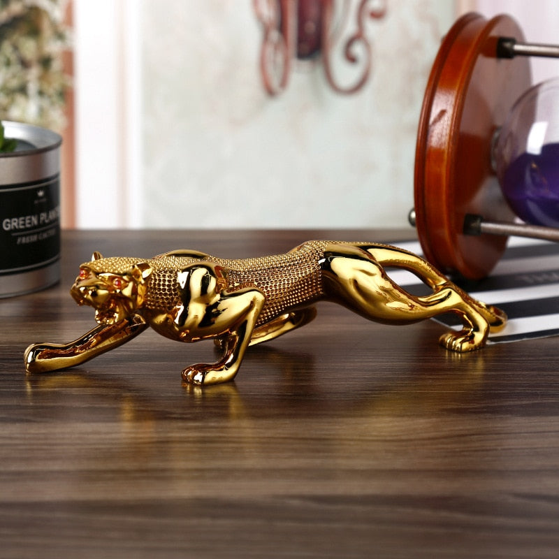 Stylish Leopard Resin Car Ornaments for Interior Decor