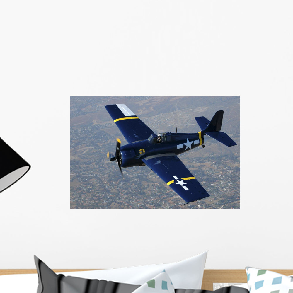 Grumman F4F Wildcat Vintage Aircraft Wall Decal