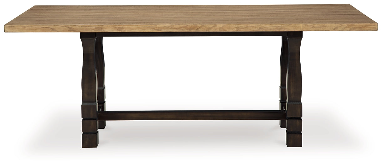 Charlton Acacia & Pine Rectangular Dining Table