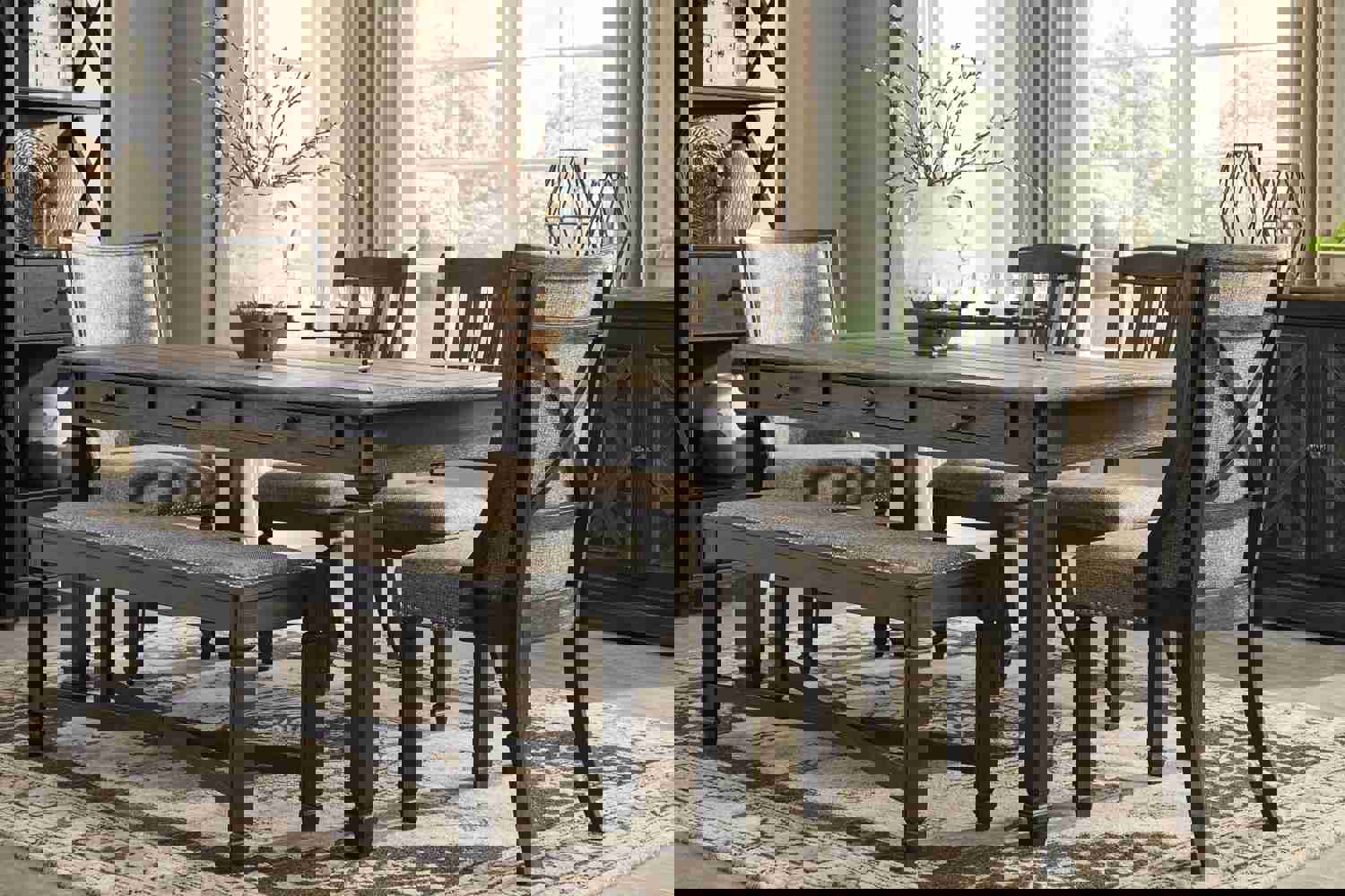 Tyler Creek Urban Farmhouse Rectangular Dining Table
