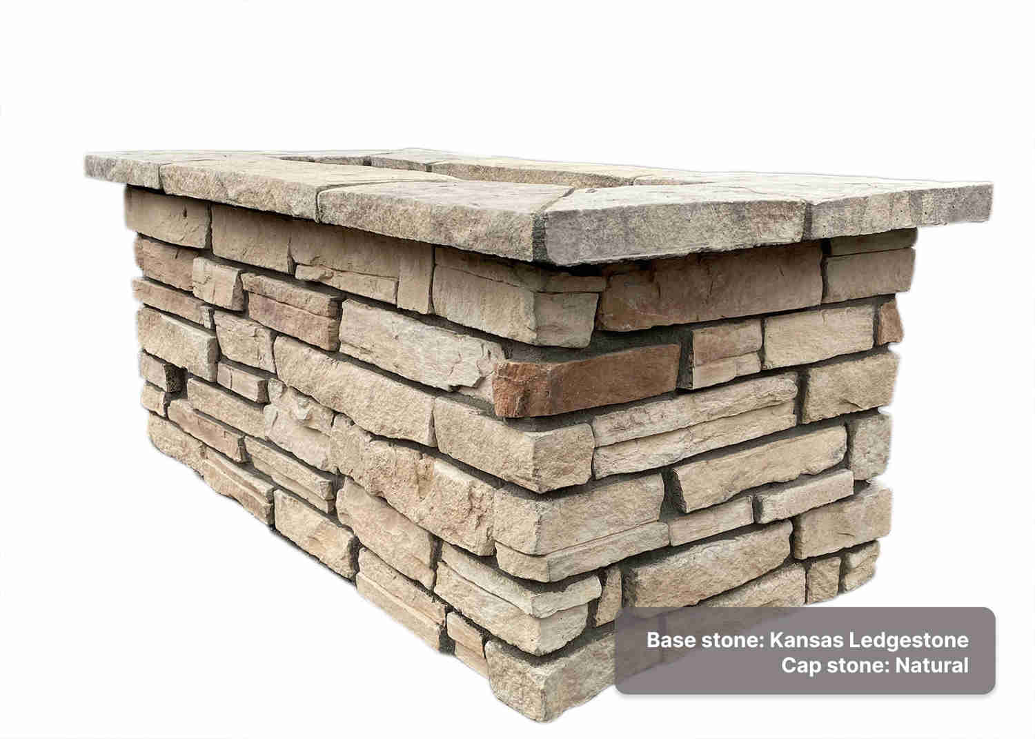 Customizable Outdoor Stone Gas Fire Pit