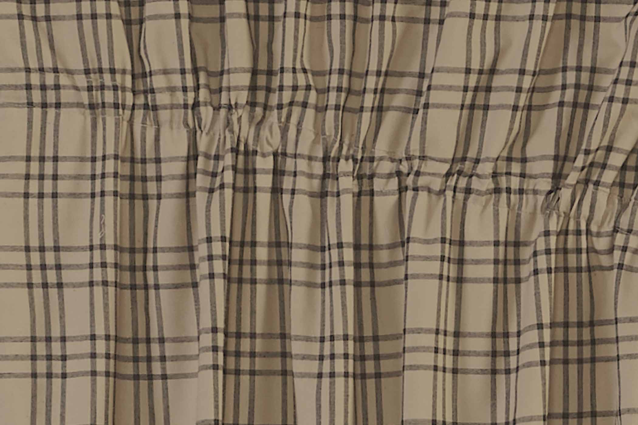 Sawyer Mill Red Plaid Swag Set - Rustic Farmhouse Window Curtains