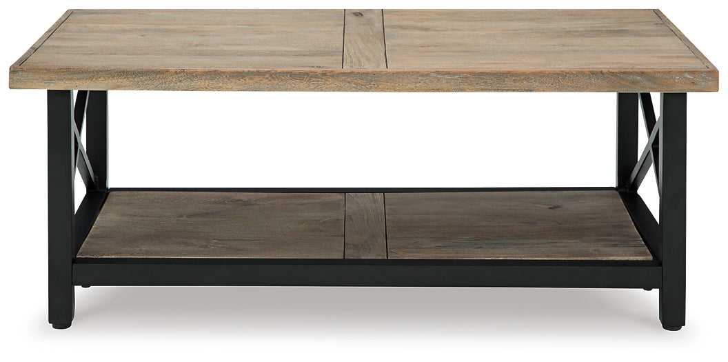 Rustic Urban Contemporary Coffee Table with Storage