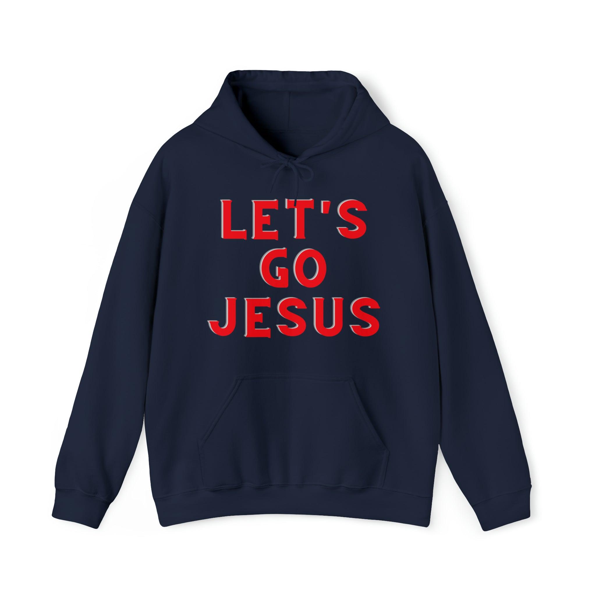 Unisex Cozy Cotton-Blend Hoodie with Jesus Design