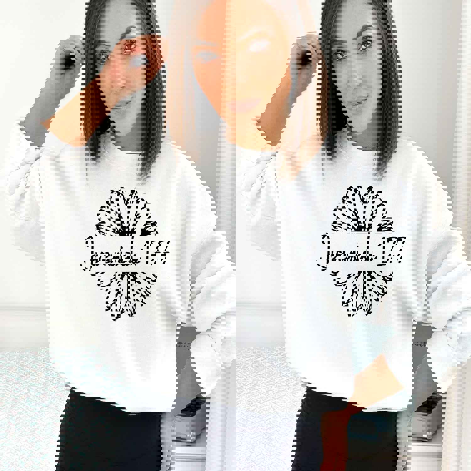 Inspirational Jeremiah 17:7 Floral Unisex Sweatshirt