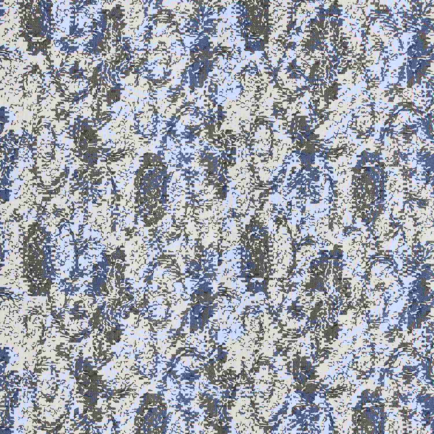 Elegant Dorset Navy Floral Lined Swag Curtains