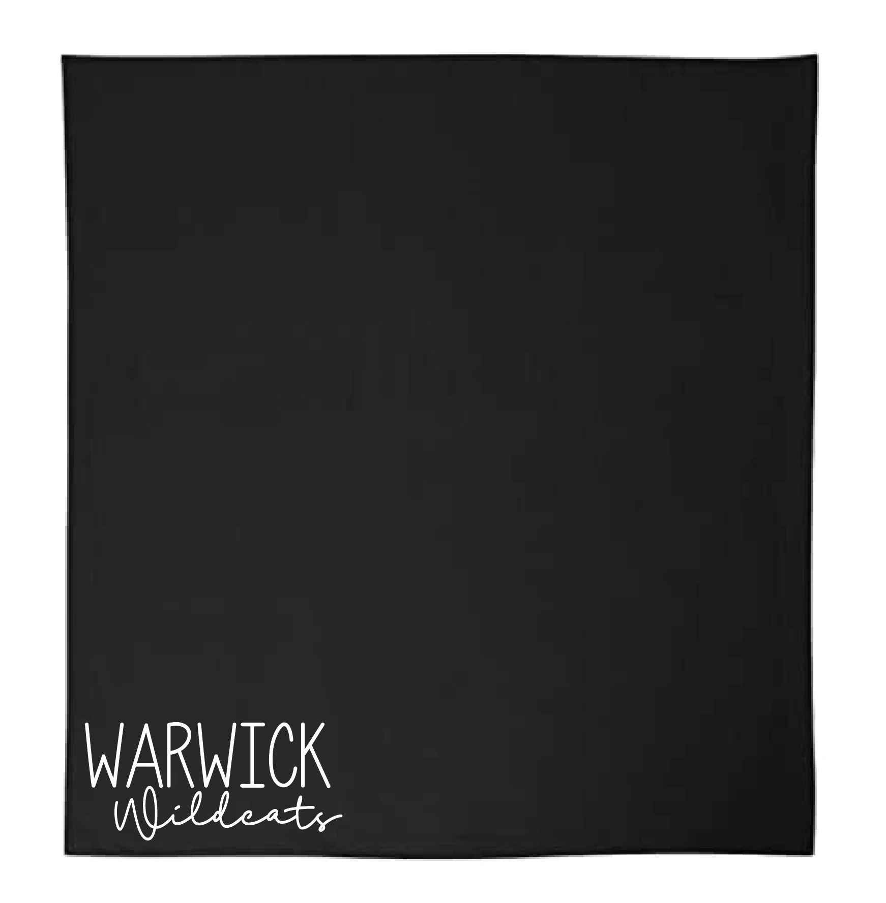 WVMS Stadium Blanket - White with Warwick Wildcats Logo