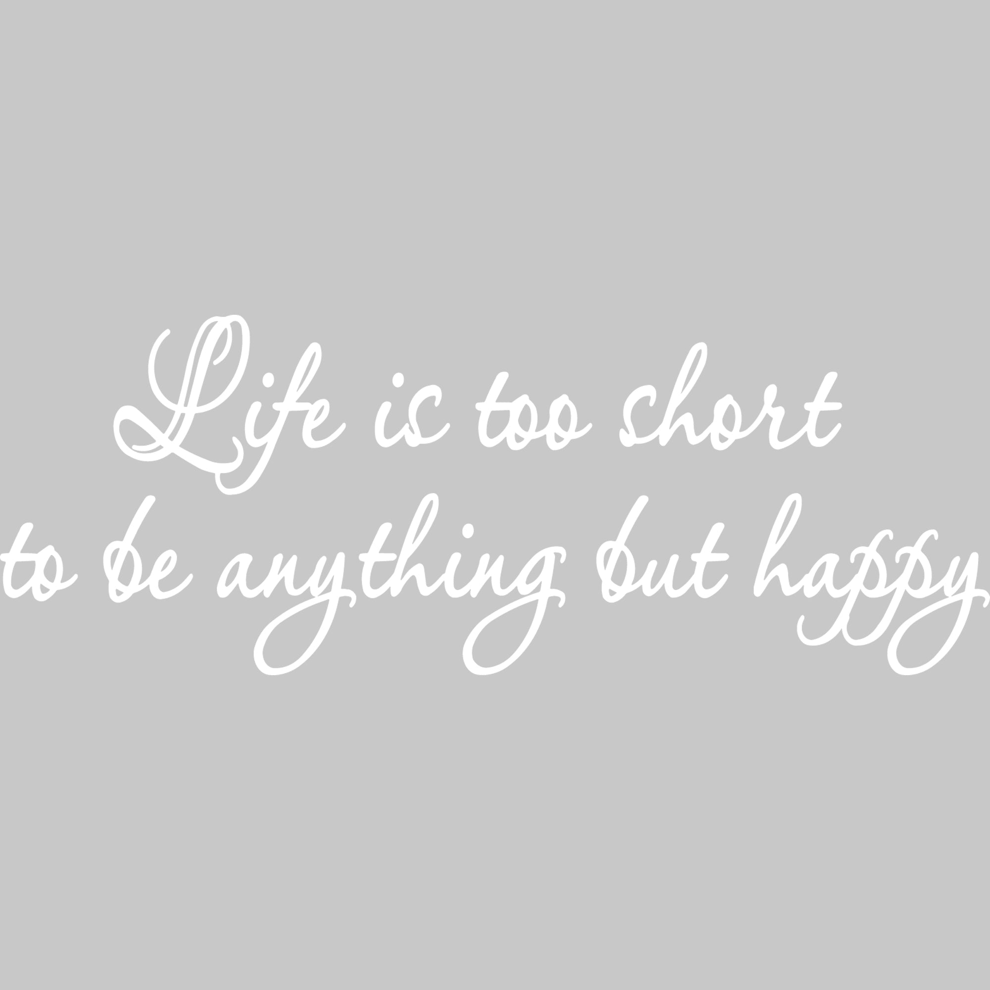 Happy Life Wall Decal - Add Joy to Your Space