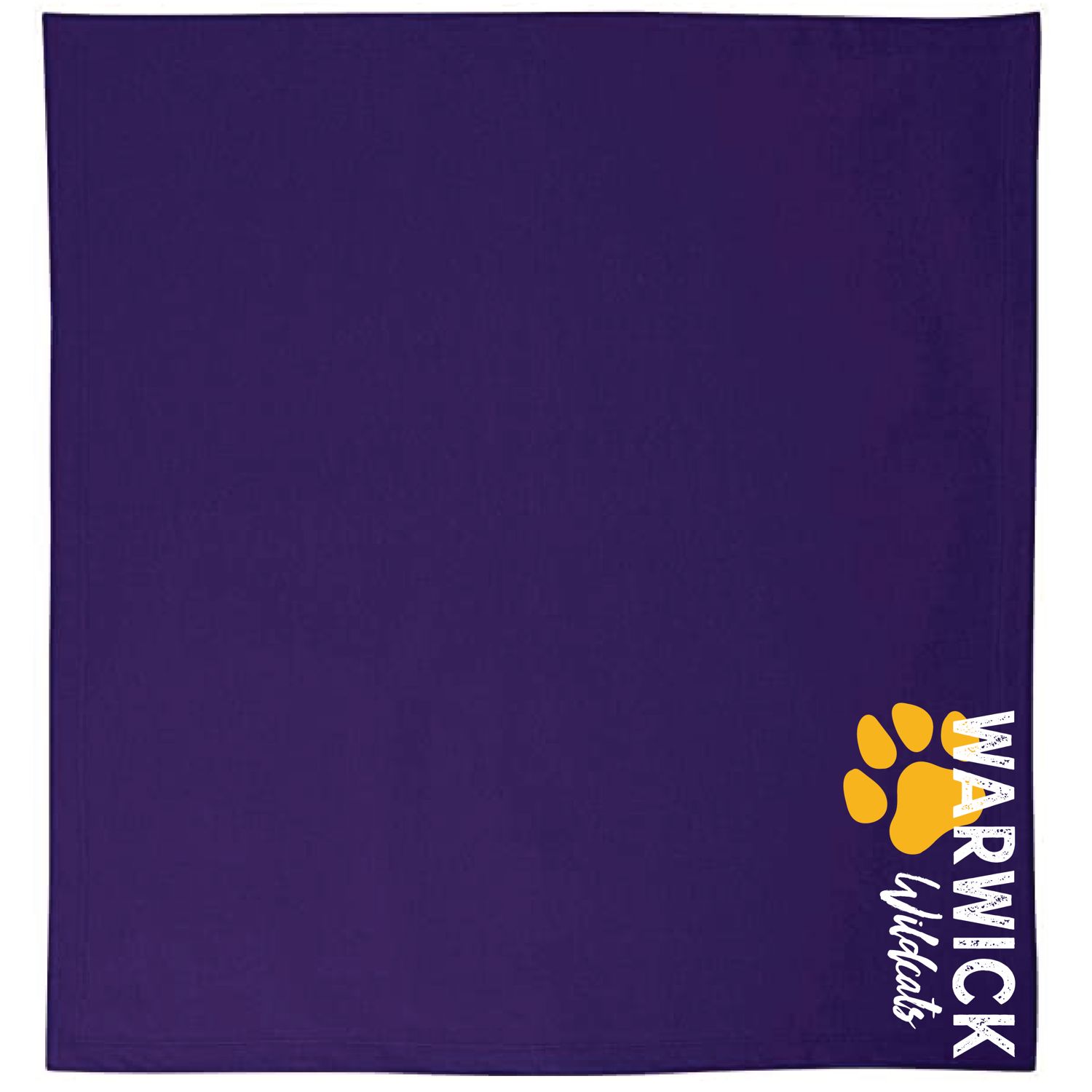 Sanfordville School - White and Gold Wildcats Stadium Blanket