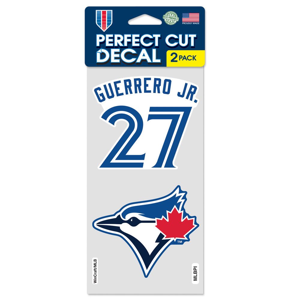 Toronto Blue Jays Decal Set: Perfect & Guerrero Jr. 4x4 Inches