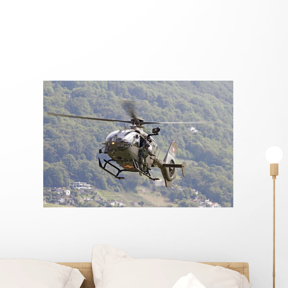 Eurocopter EC635 Swiss Air Helicopter Wall Decal