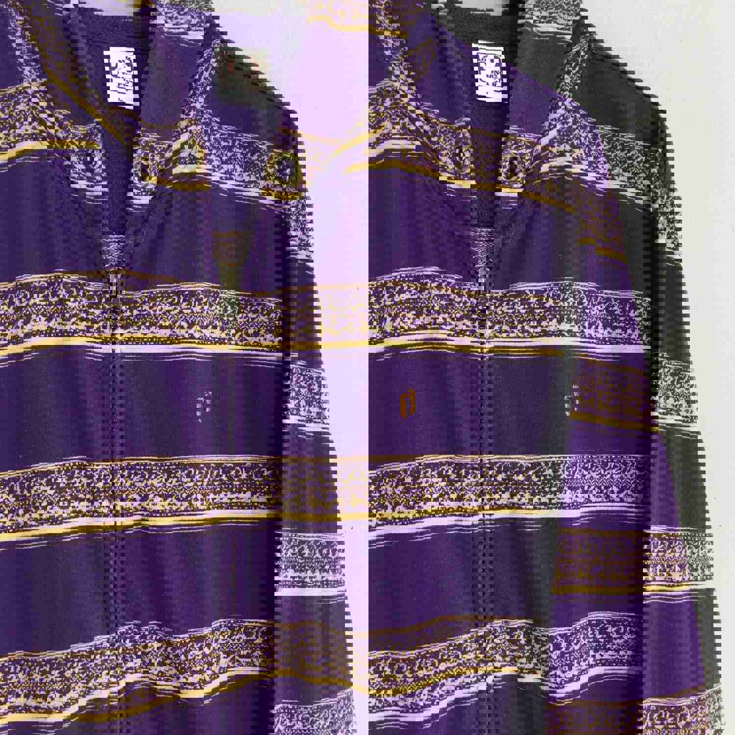 Vintage Hang Ten Surfing Stripes Hoodie Sweatshirt - Large Size