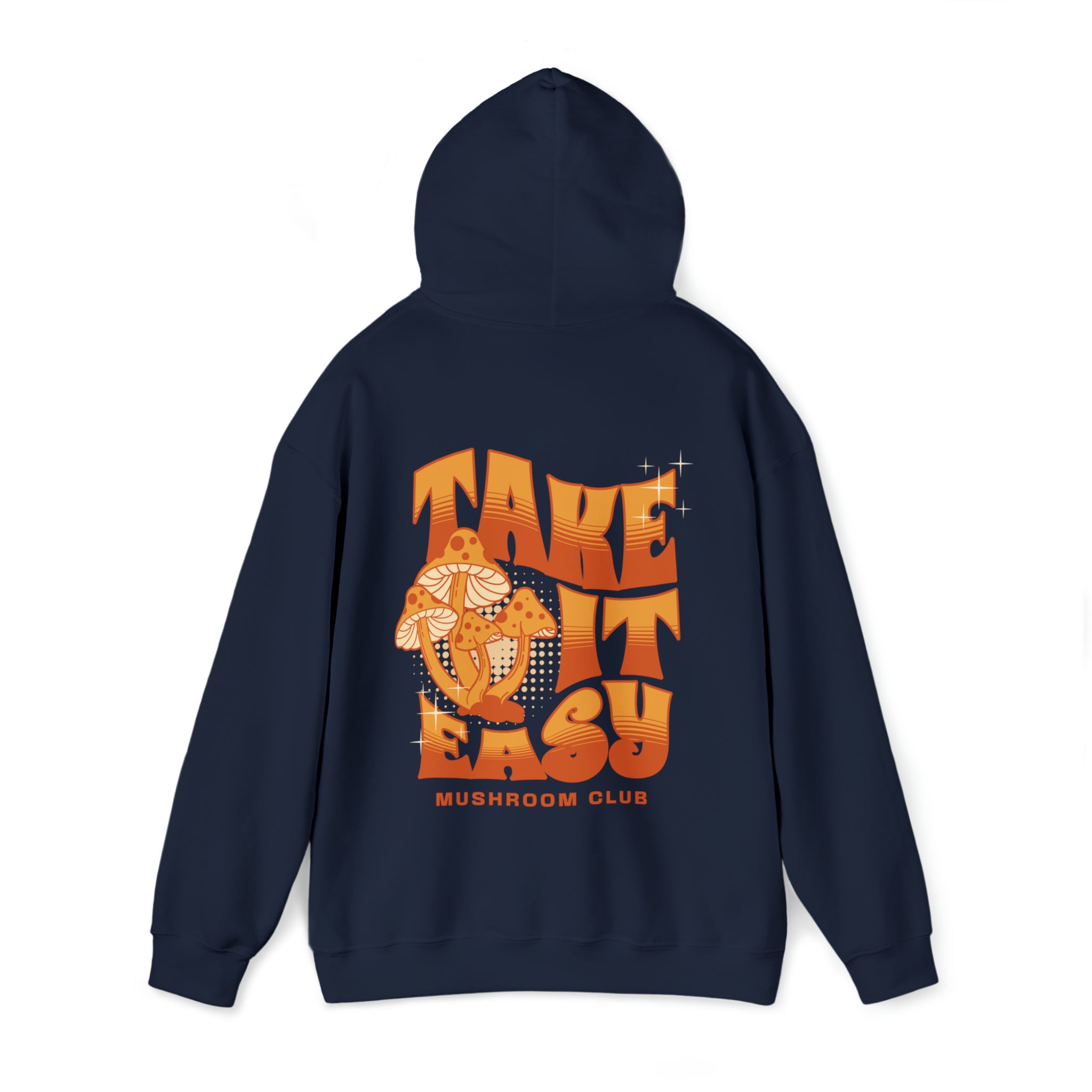 Cozy Mushroom-Printed Motivational Hoodie