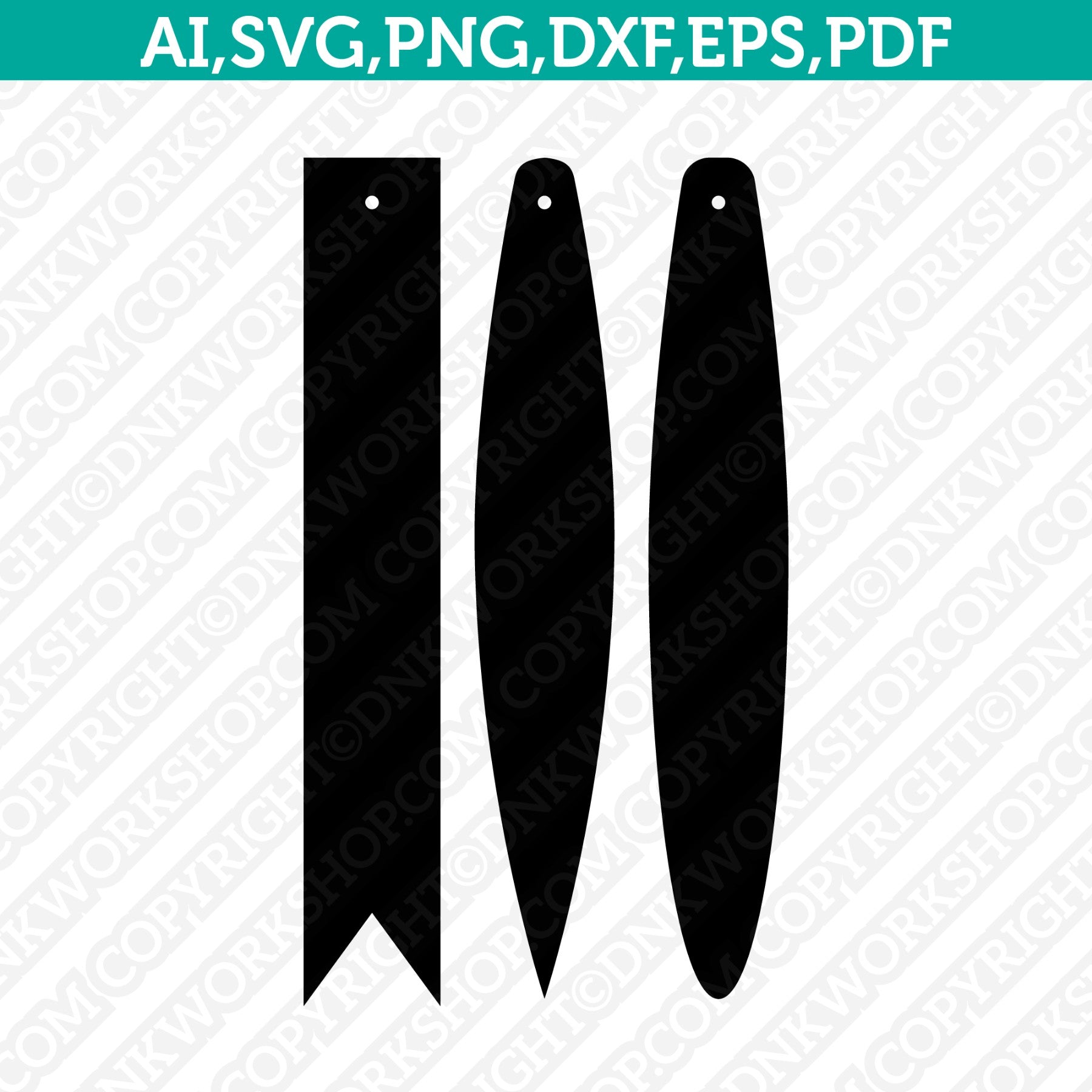 Premium Long Rectangle Leather Earring Templates for DIY Crafters