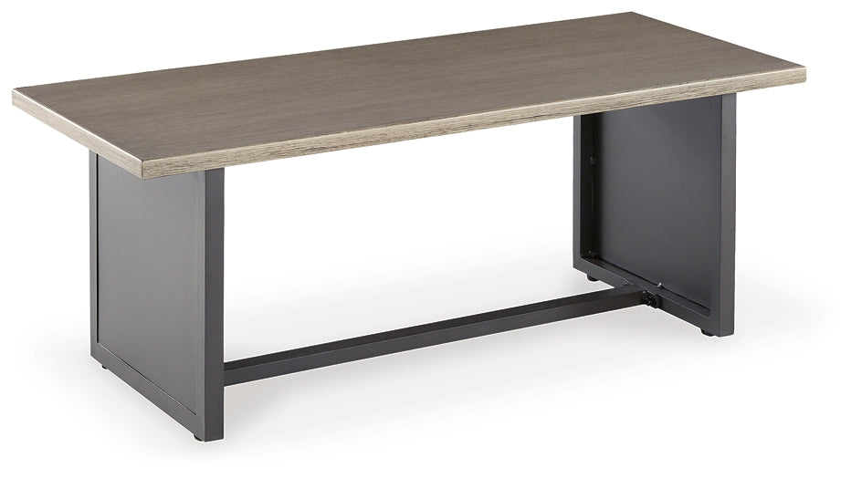 Serene Outdoor End Table with Japandi Style