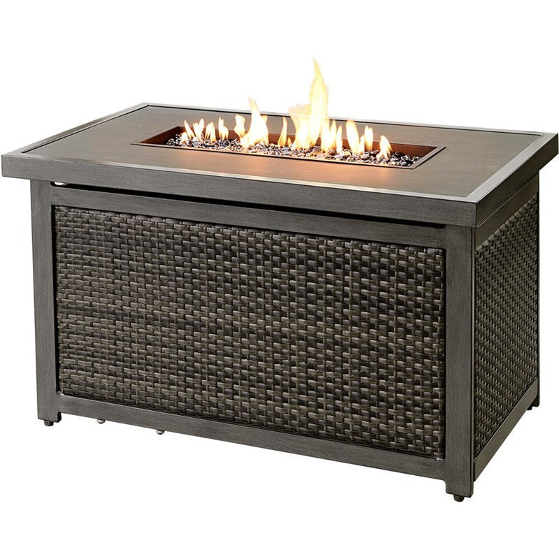 Pasadena Outdoor Aluminum Gas Fire Pit Table