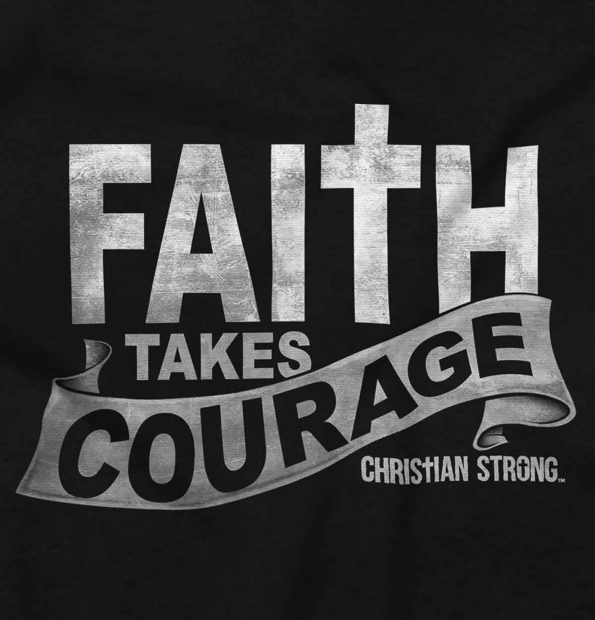 Courageous Faith Zip Hoodie