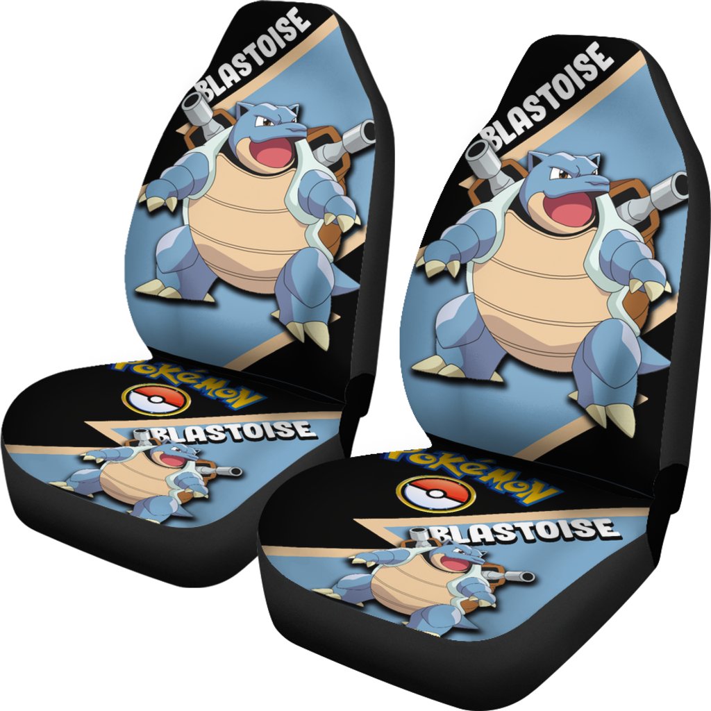 Custom Blastoise Anime Pokemon Car Seat Covers