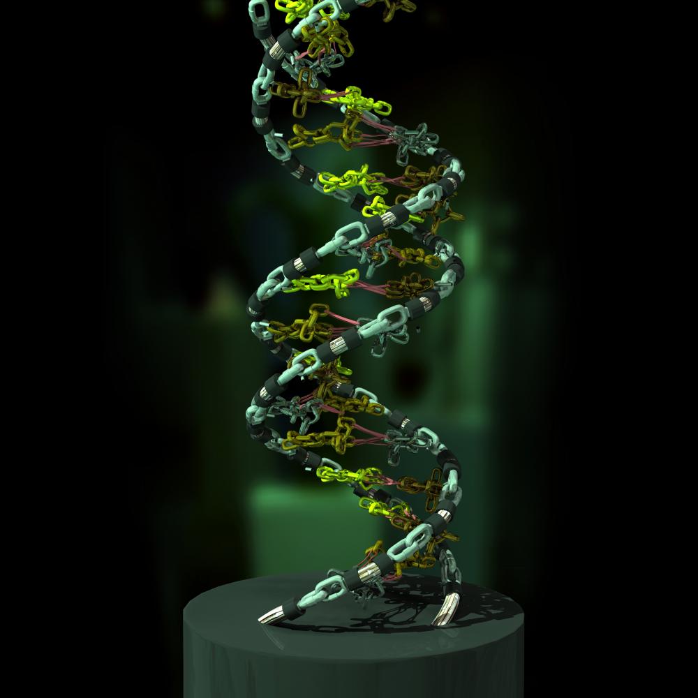 3D DNA Components Wall Decal for Educational and Decorative Spaces