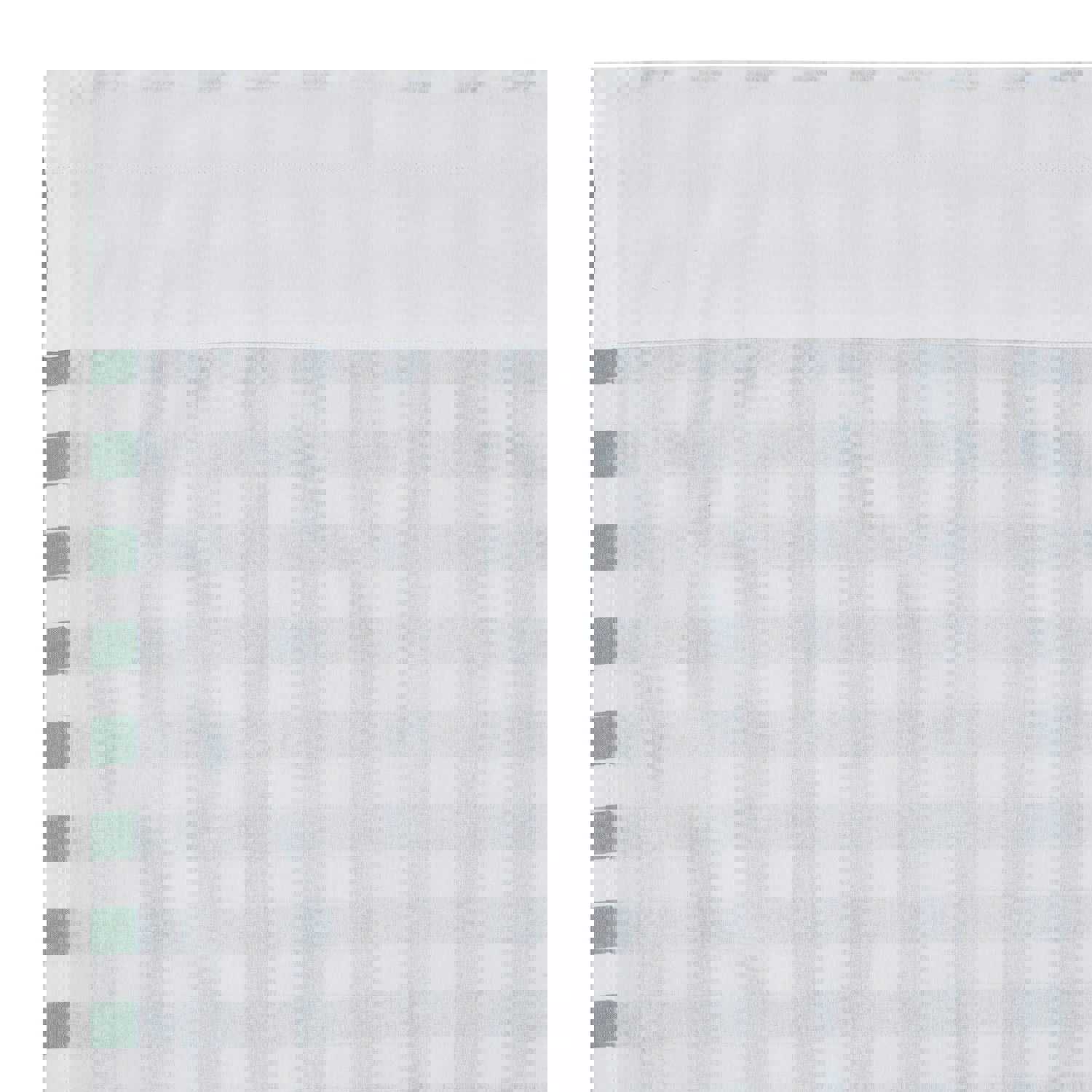 Annie Buffalo Green Check Swag Set, 36x36, Country Cottage Style